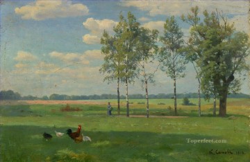 Día de verano Konstantin Somov Pinturas al óleo